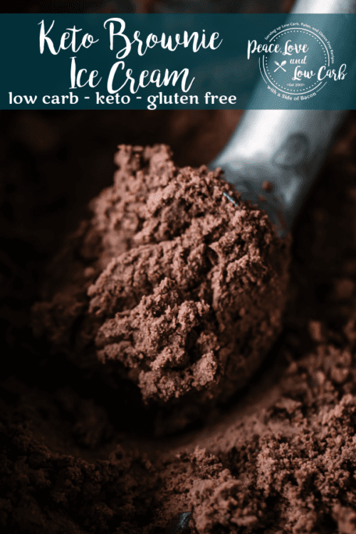Rich and delicious, this Keto Brownie Ice Cream is the perfect summer treat. It's so good that you won't even know it is low carb and gluten free.