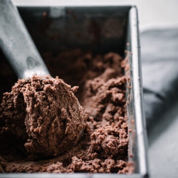 Rich and delicious, this Keto Brownie Ice Cream is the perfect summer treat. It's so good that you won't even know it is low carb and gluten free