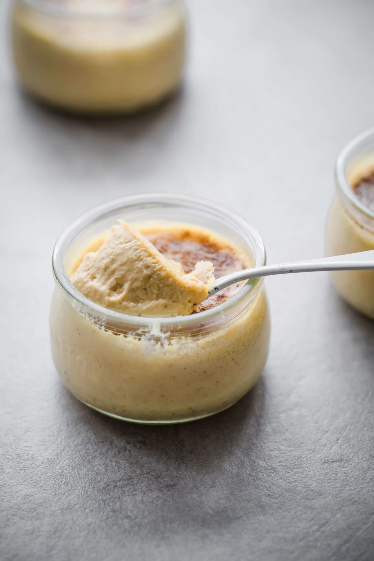 Keto Pumpkin Spice Creme BrÃ»lÃ©e has a rich and creamy texture inside and a delightfully crunchy top. It's the perfect year round low carb dessert recipe.
