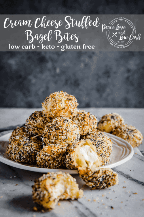 Cream Cheese Stuffed Bagel Bites - Keto, Low Carb, Gluten Free
