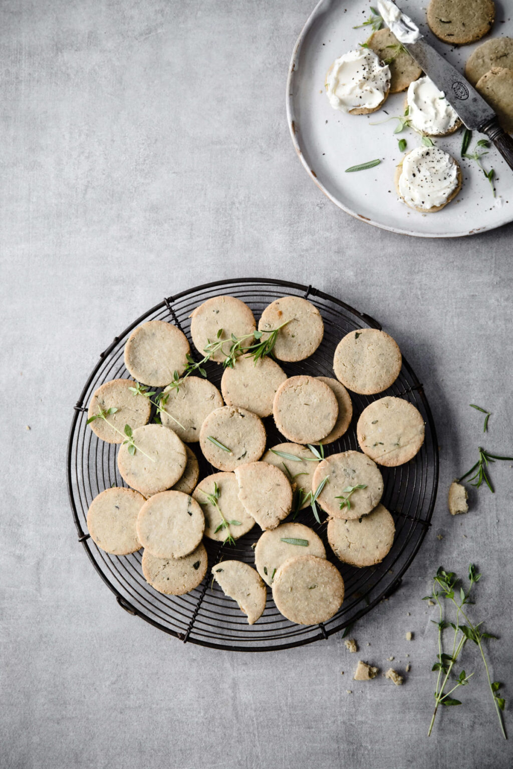 Rosemary and Thyme Keto Crackers Peace Love and Low Carb