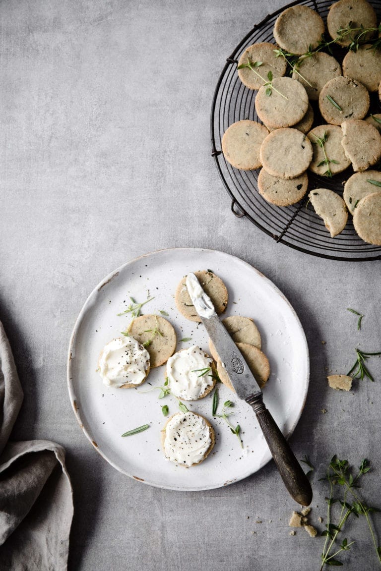 Rosemary and Thyme Keto Crackers Peace Love and Low Carb