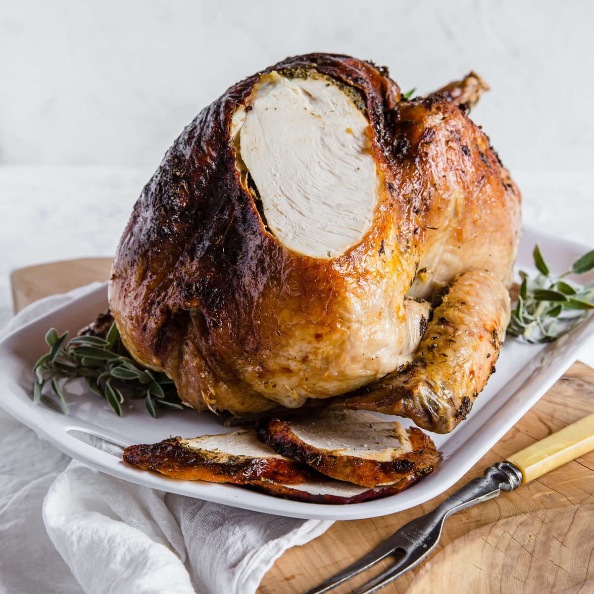 Herbed Butter Roasted Turkey - The perfect Keto Thanksgiving Recipes
