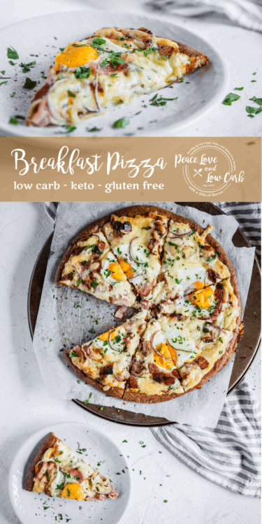 Keto Breakfast Pizza | Peace Love and Low Carb