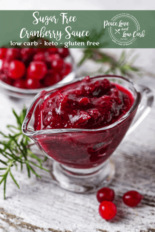 Sugar Free Cranberry Sauce | Peace Love and Low Carb