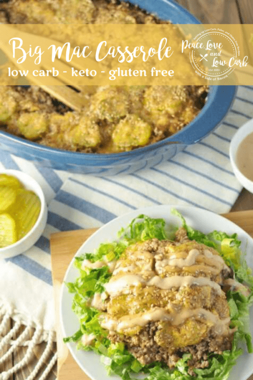 Low Carb Big Mac Casserole Gluten Free Peace Love And Low Carb