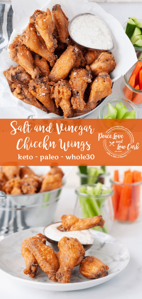 Salt and Vinegar Wings keto, whole30 Peace Love and Low Carb