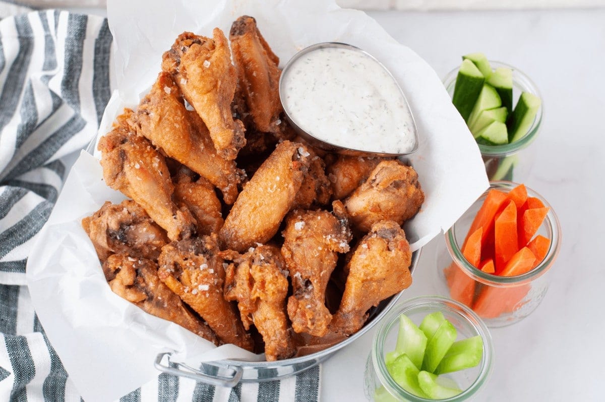 Salt and Vinegar Wings keto, whole30 Peace Love and Low Carb