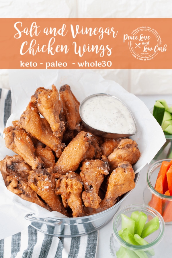 Salt and Vinegar Wings keto, whole30 Peace Love and Low Carb