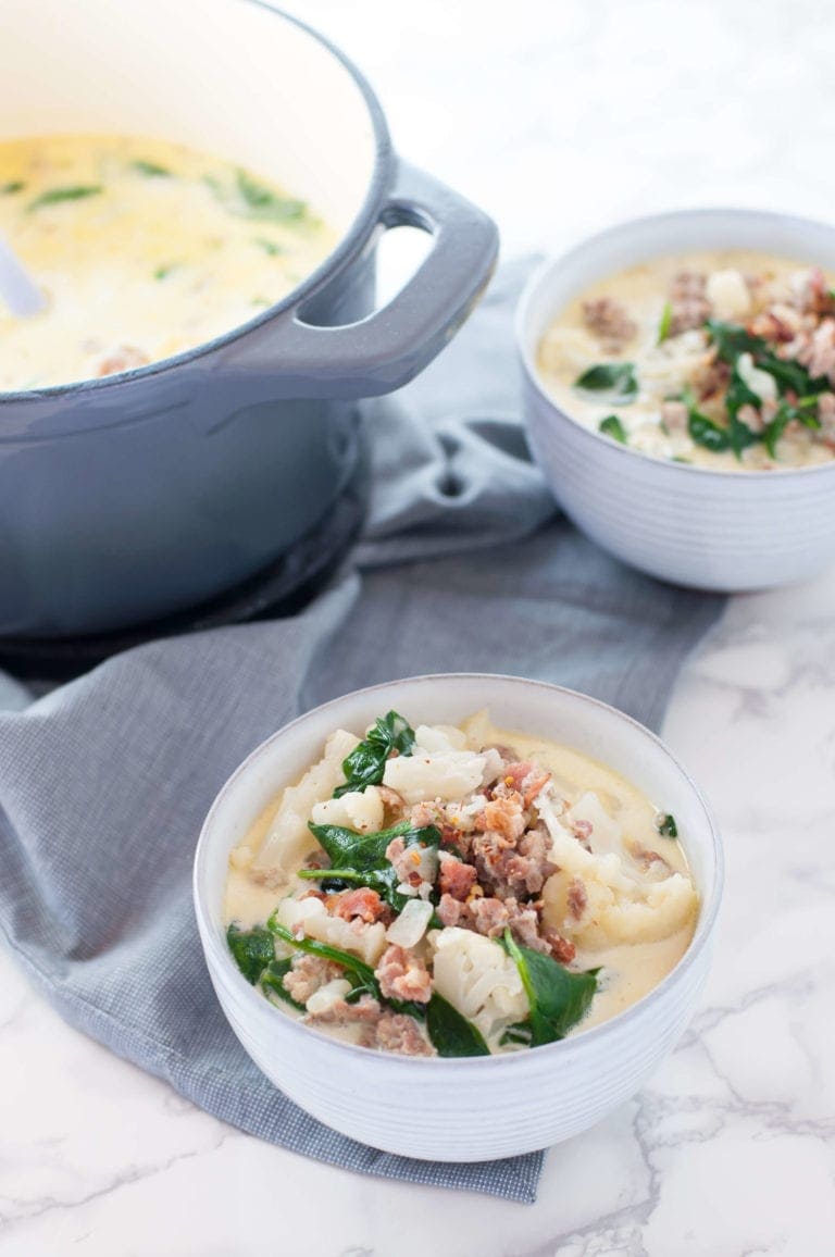 Low Carb Zuppa Toscana Soup | Peace Love and Low Carb
