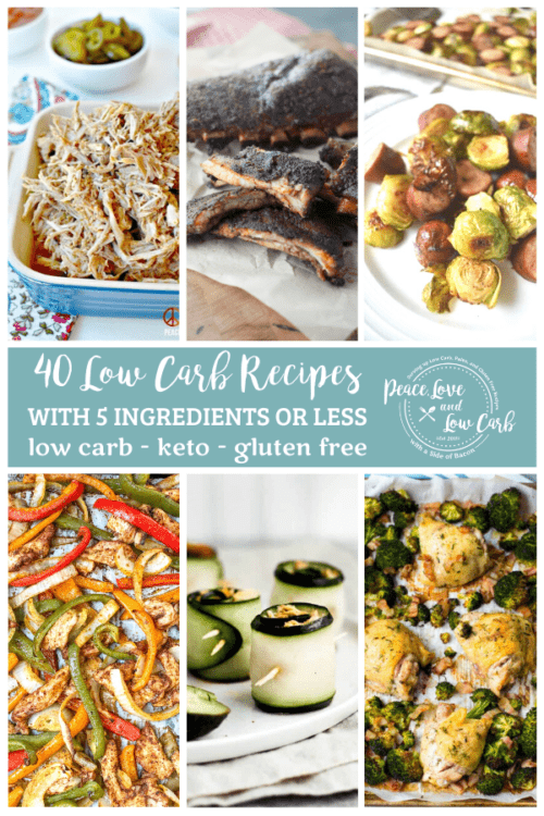 40 Low Carb Recipes Made with 5 Ingredients or Less