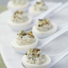 Dill Pickle Deviled Eggs
