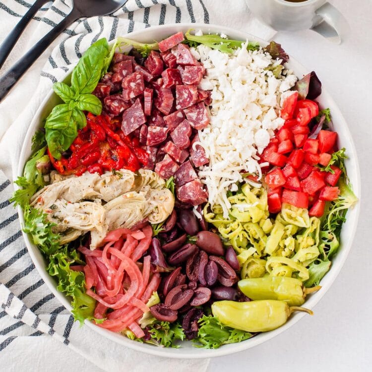 Antipasto Salad Peace Love and Low Carb