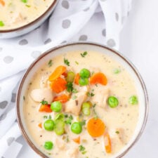Chicken Pot Pie Soup - low carb, gluten free-image