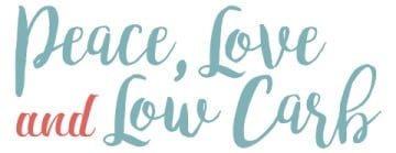 Peace Love and Low Carb logo