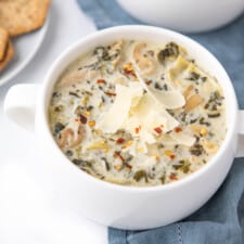 Spinach and Artichoke Dip Chicken Soup