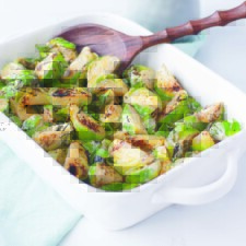 Brussels Sprouts with Creamy Dijon Cider Dressing