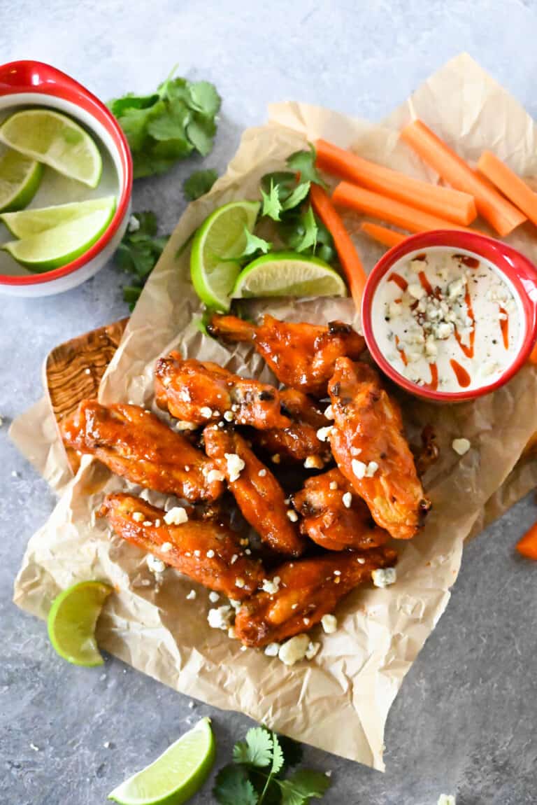 Keto Crispy Air Fryer Buffalo Chicken Wings Peace Love and Low Carb