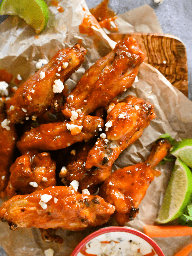 Crispy Air Fryer Buffalo Chicken WIngs Peace Love and Low Carb