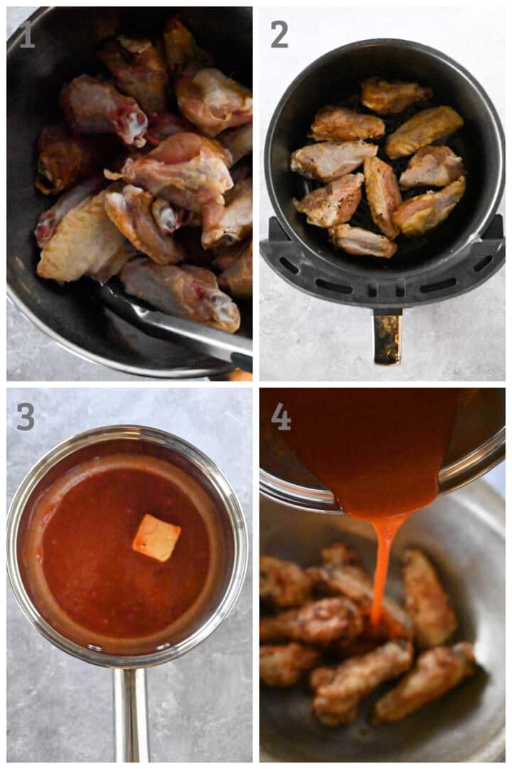 Keto Crispy Air Fryer Buffalo Chicken Wings Peace Love and Low Carb