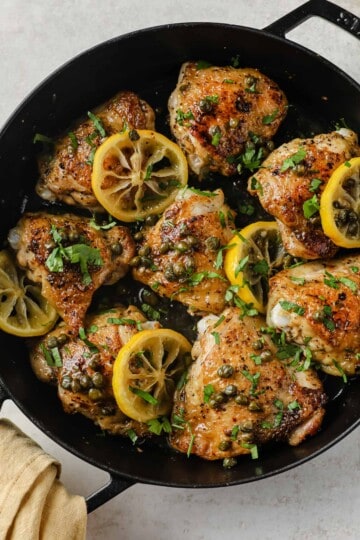 Keto Chicken Piccata - gluten free, paleo - Peace Love and Low Carb