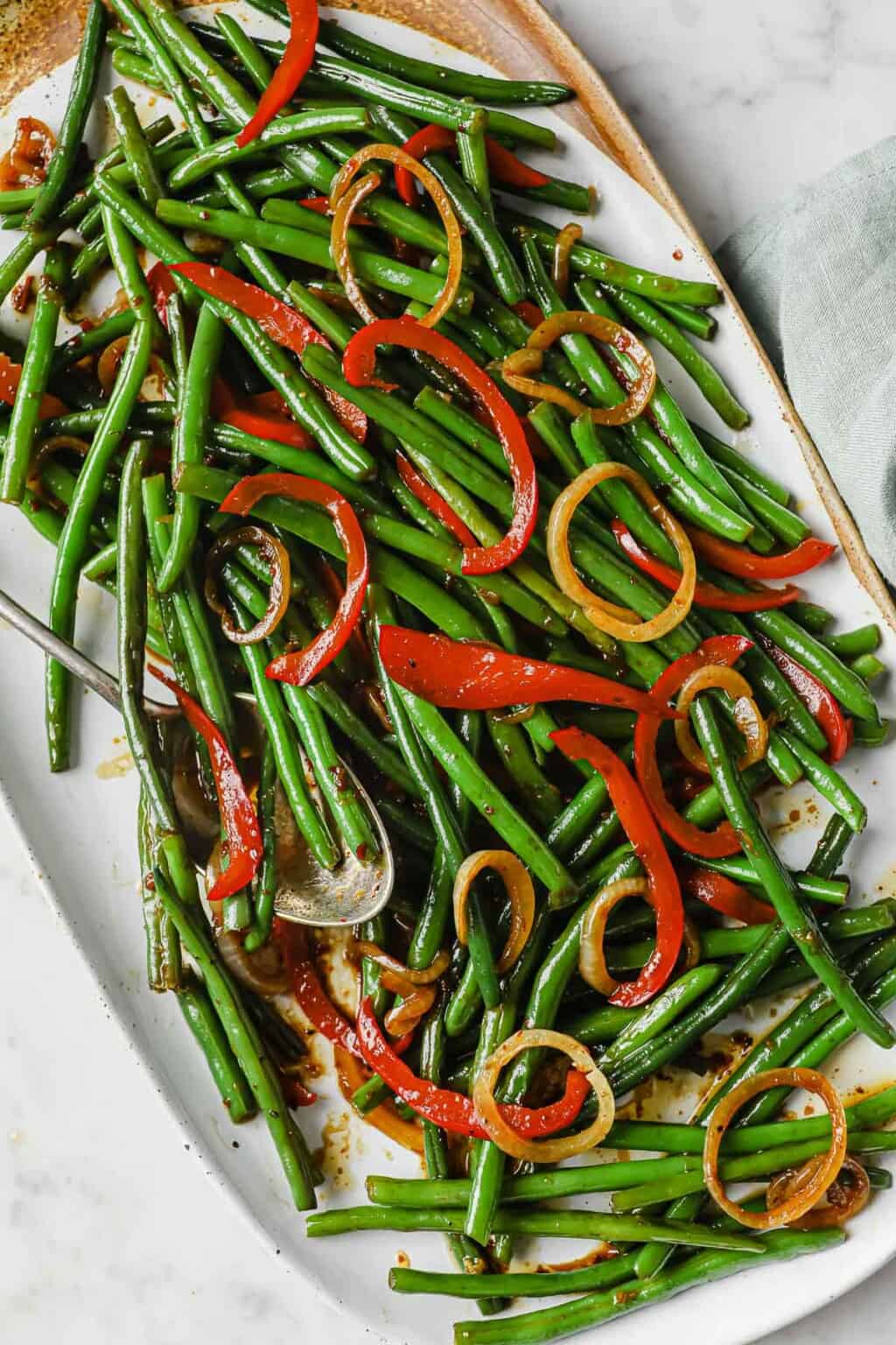 Sweet and Spicy Green Beans - Peace Love and Low Carb