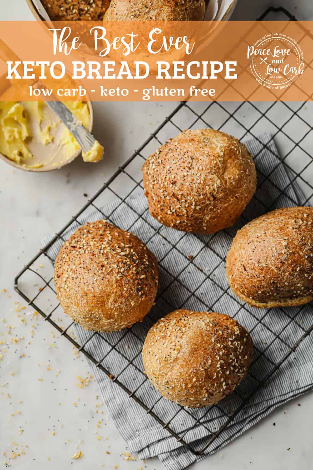 The Best Keto Bread Recipe Peace Love And Low Carb 3505