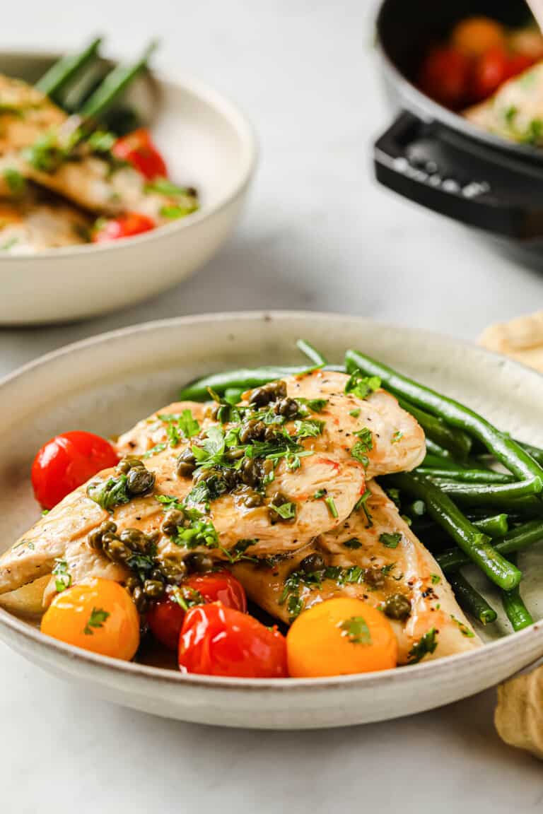 Chicken Scallopini with Tomatoes - Peace Love and Low Carb