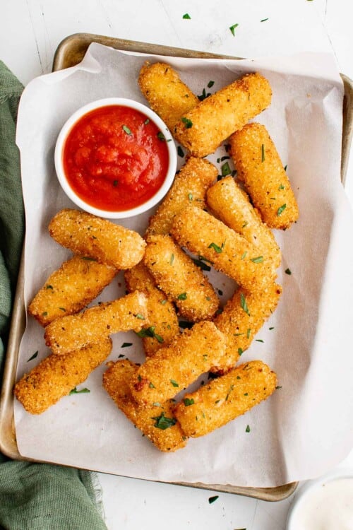 Keto Mozzarella Sticks - Peace Love and Low Carb