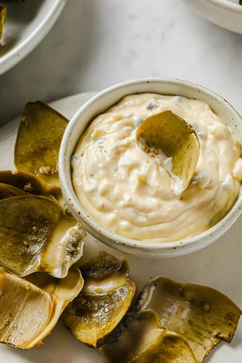 Lemon Caper Aioli Peace Love and Low Carb