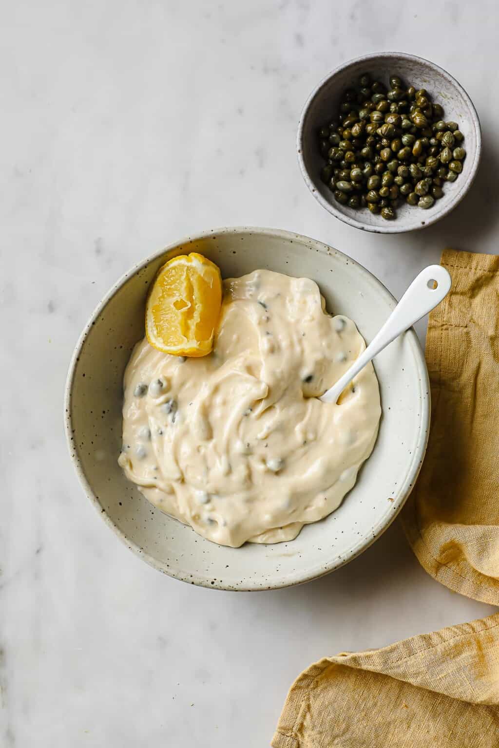 Lemon Caper Aioli Peace Love and Low Carb