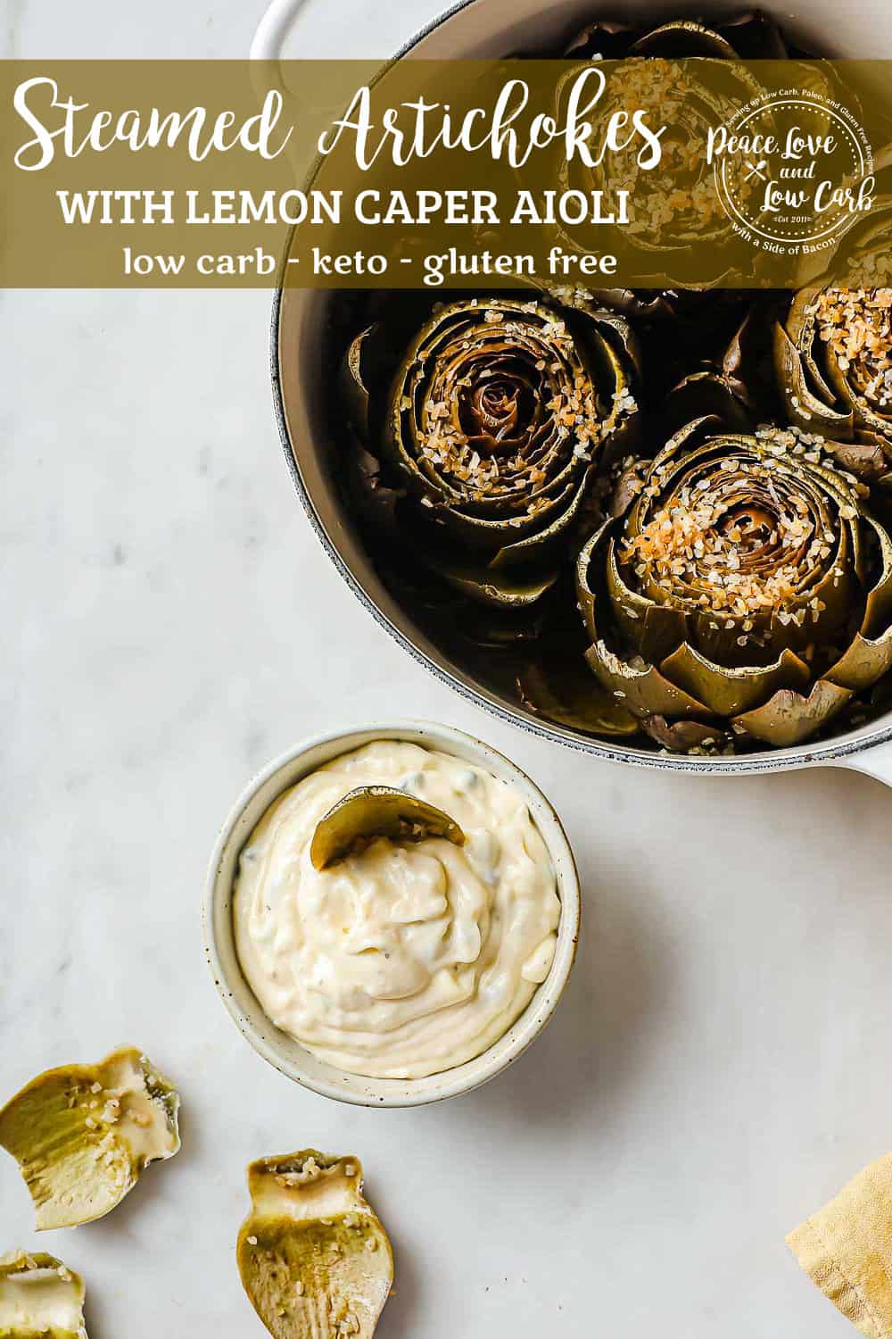 Steamed Artichokes Peace Love and Low Carb