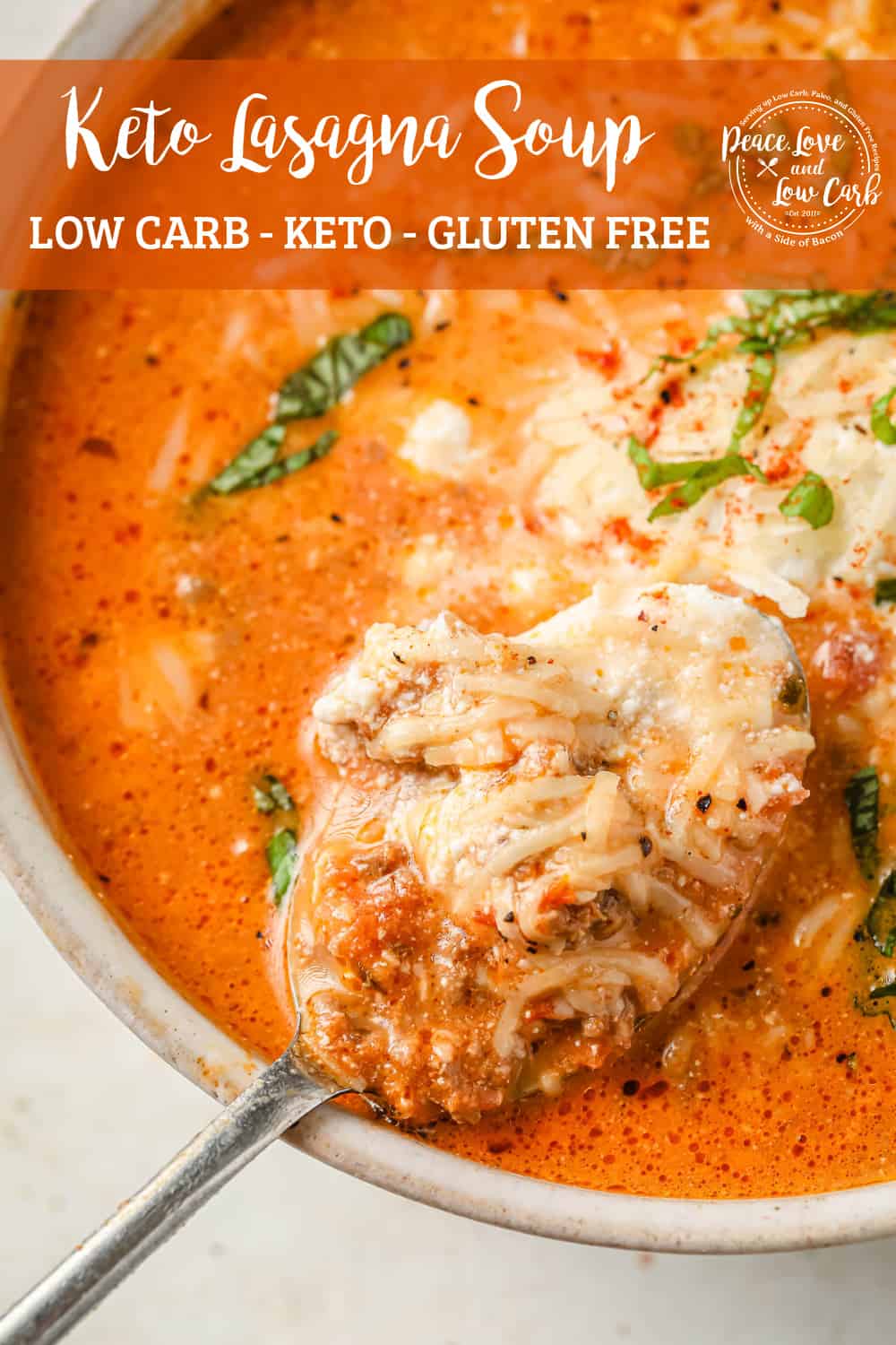 Keto Lasagna Soup Peace Love and Low Carb