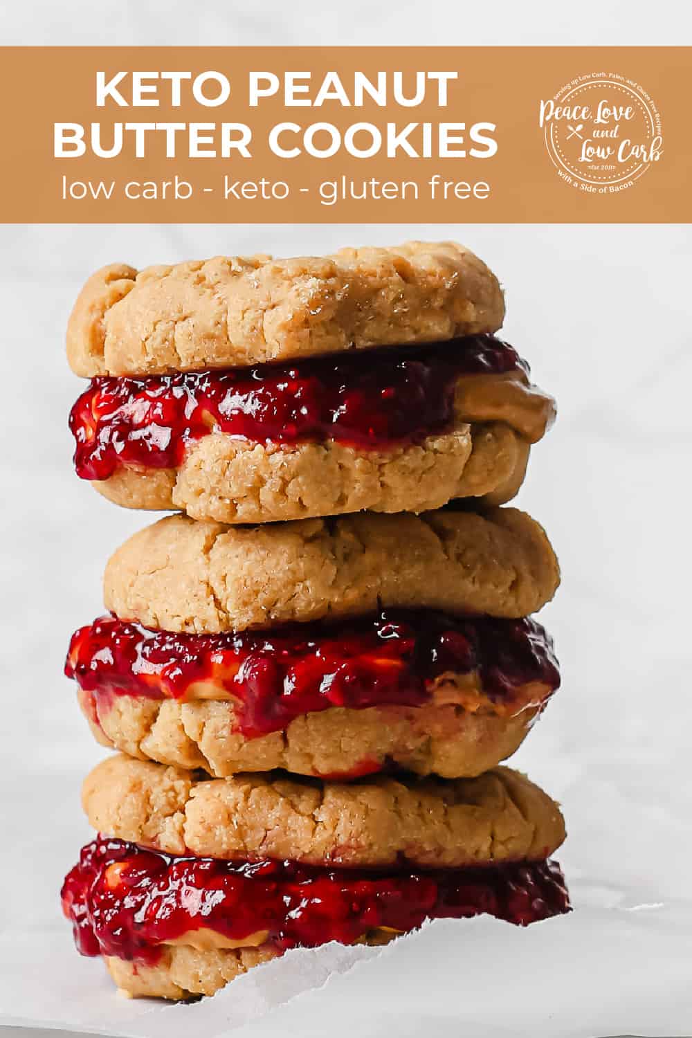 Keto Peanut Butter Cookies Peace Love and Low Carb