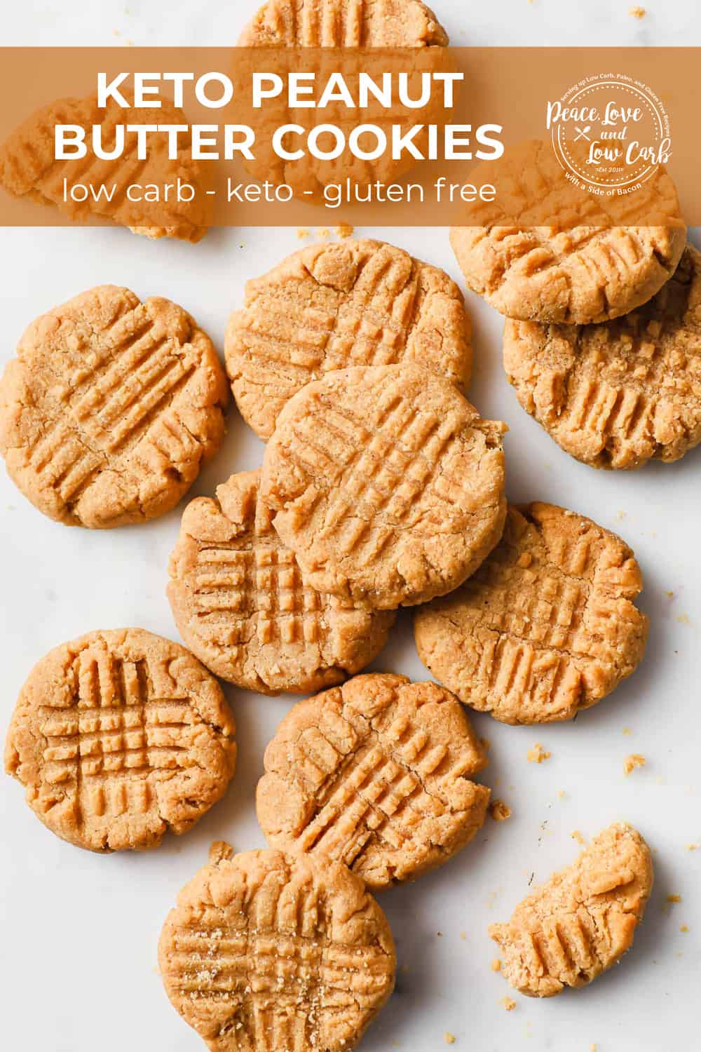 Keto Peanut Butter Cookies Peace Love and Low Carb