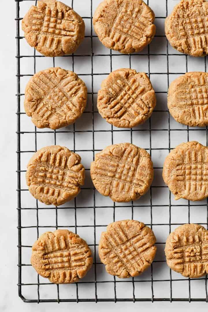 Keto Peanut Butter Cookies - Peace Love and Low Carb