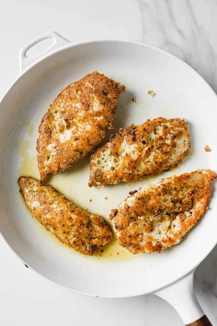 Parmesan Crusted Chicken with Lemon Cream Sauce
