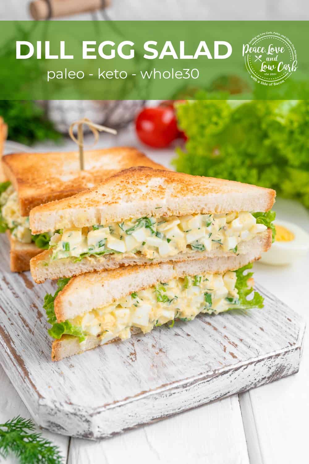 Creamy Dill Egg Salad Peace Love and Low Carb
