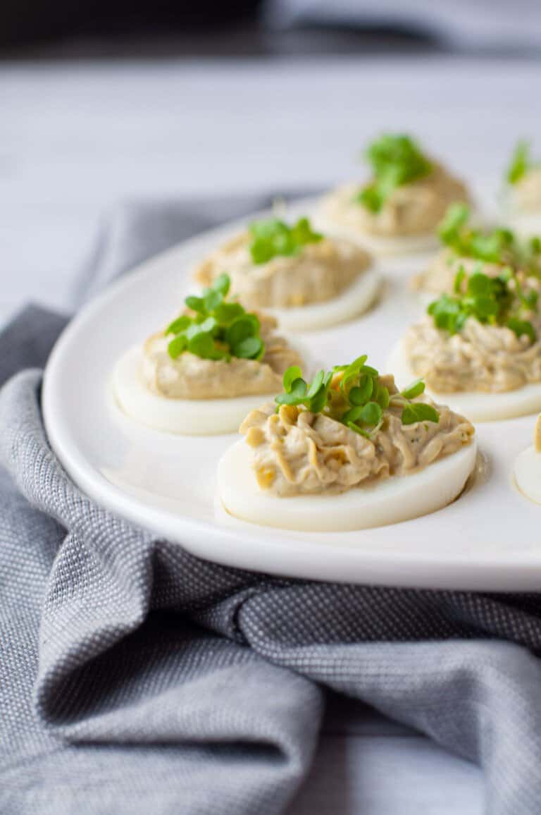Pesto Deviled Eggs Peace Love and Low Carb