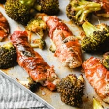 Prosciutto Chicken and Broccoli Sheet Pan Meal
