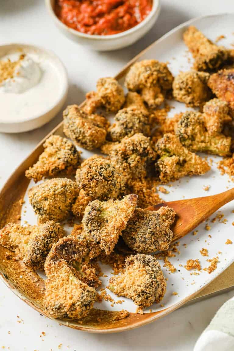 Crispy Parmesan Broccoli Bites Peace Love and Low Carb