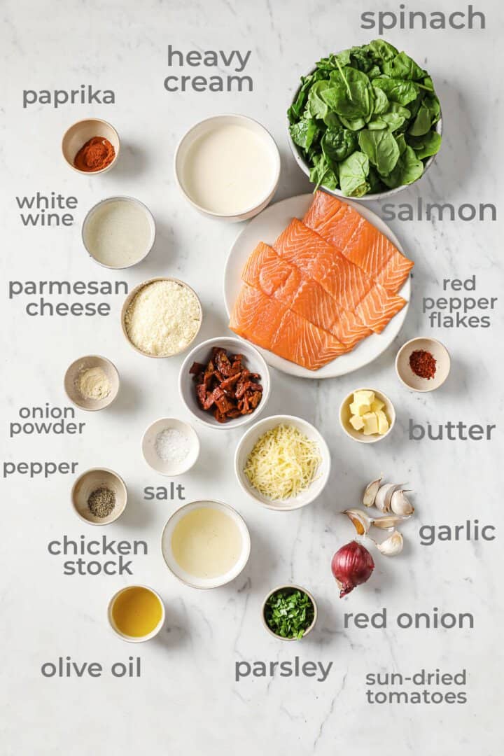 Creamy Tuscan Salmon Peace Love and Low Carb