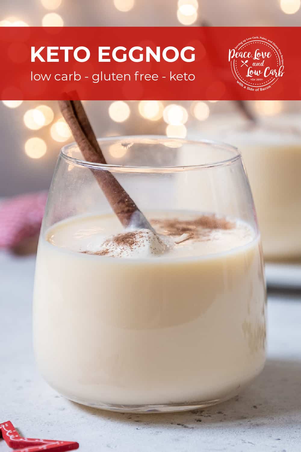 Keto Eggnog Peace Love and Low Carb