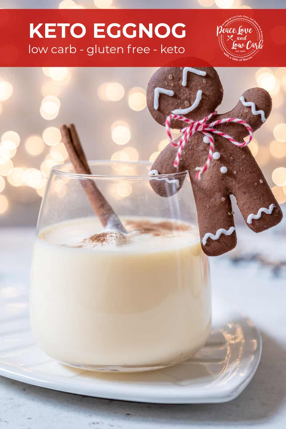 Keto Eggnog Peace Love and Low Carb
