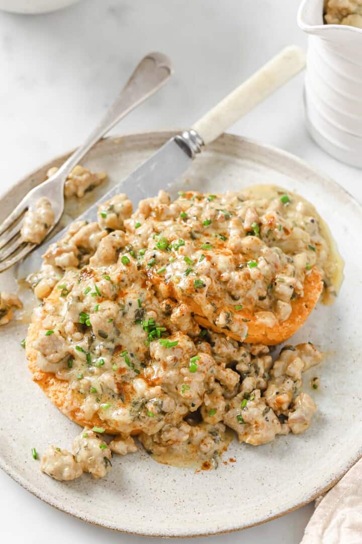 Keto Sausage Gravy Peace Love and Low Carb