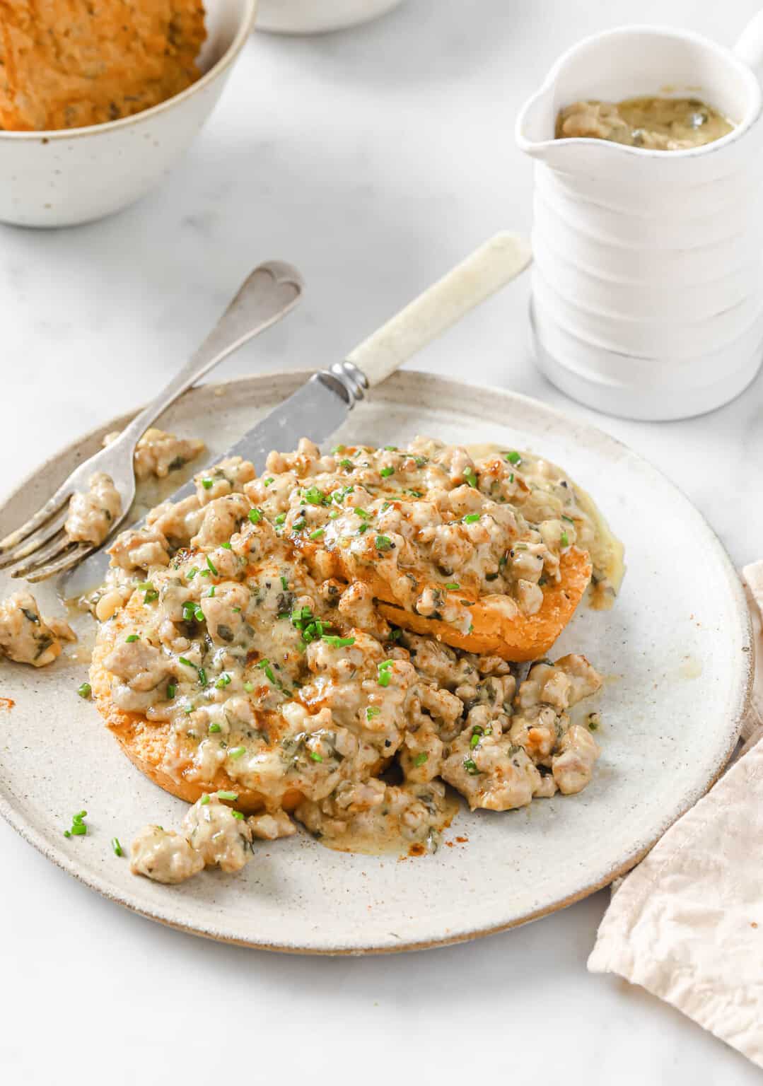 Keto Sausage Gravy Peace Love and Low Carb