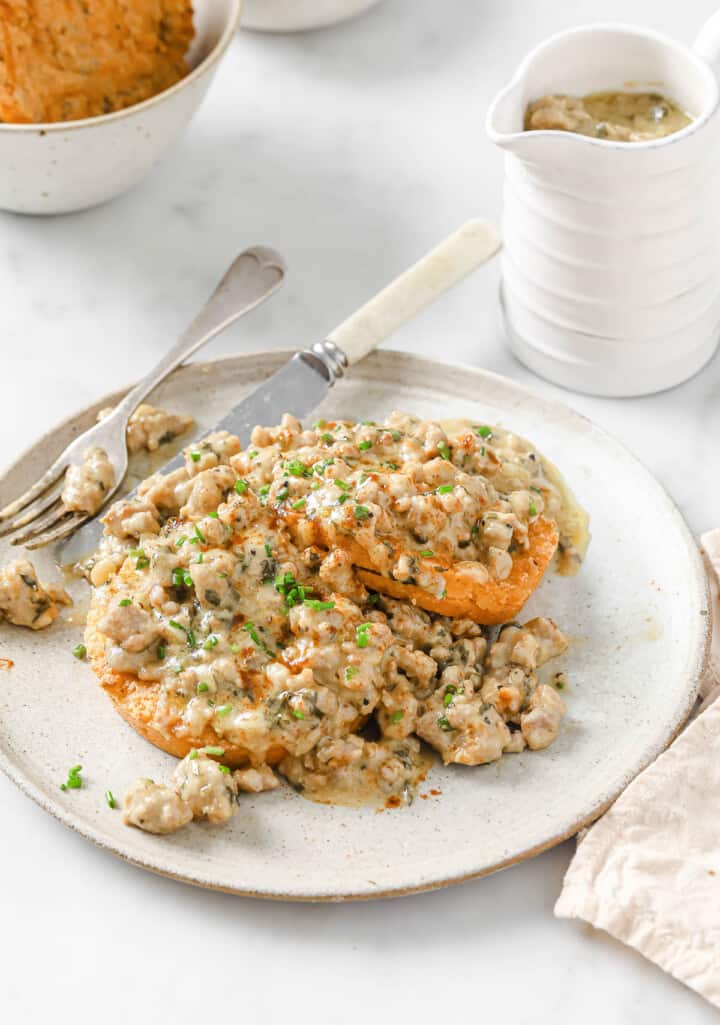 Keto Sausage Gravy Peace Love and Low Carb