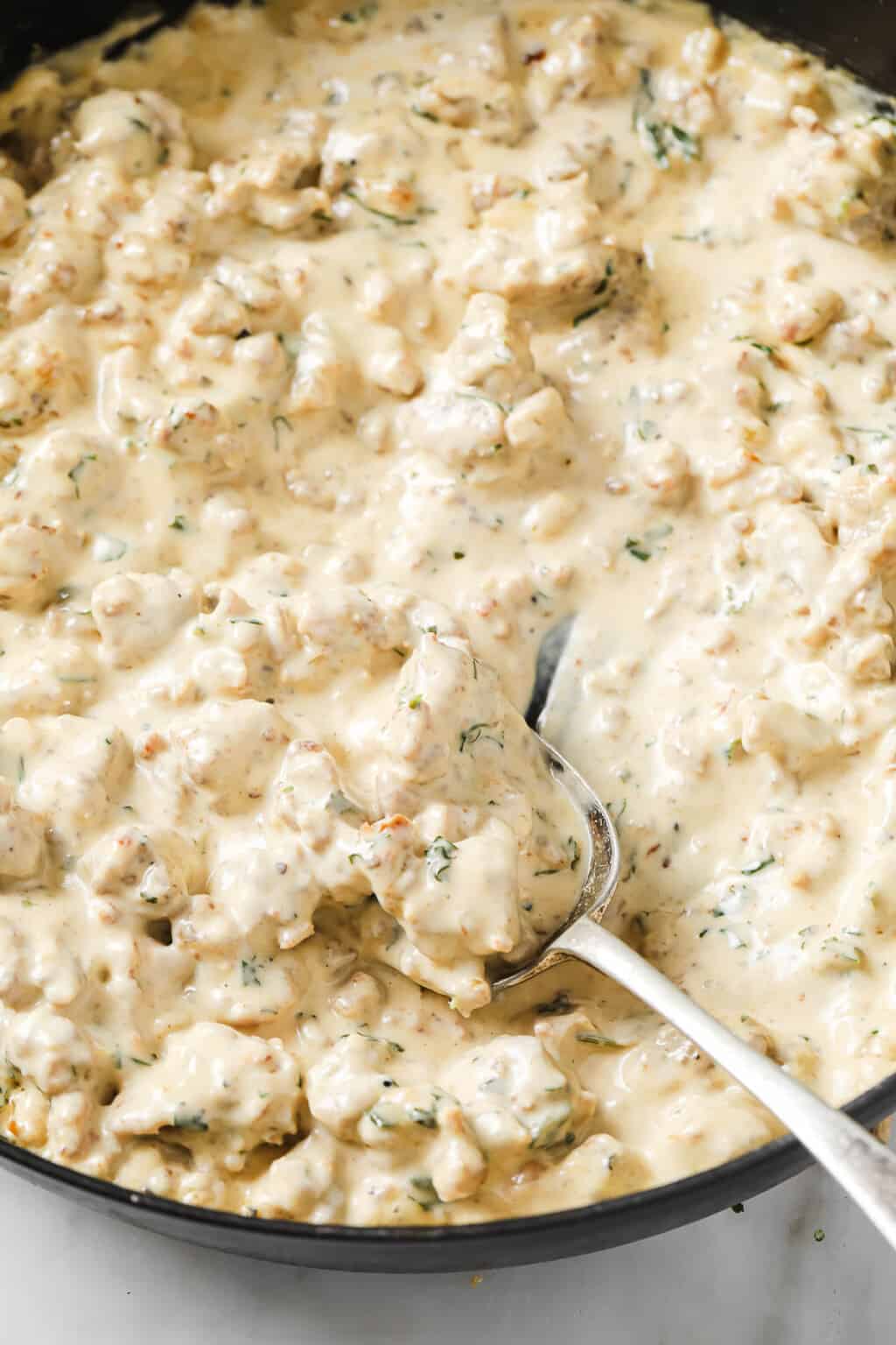 Keto Sausage Gravy Peace Love and Low Carb