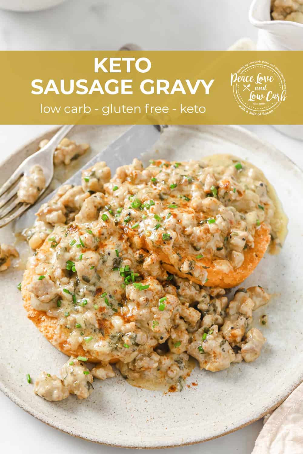 Keto Sausage Gravy - Peace Love and Low Carb