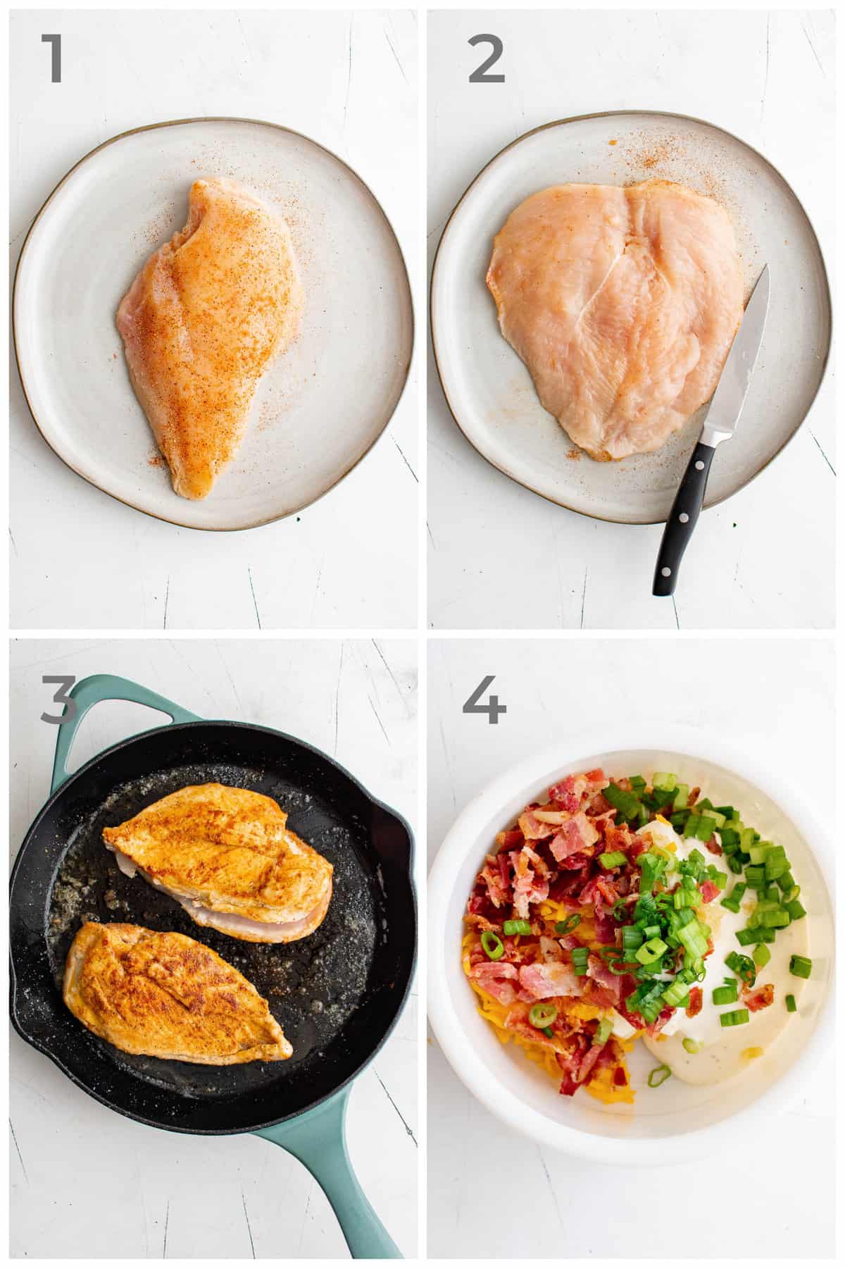 Step by step instructions for how to make a low carb and gluten free crack chicken recipe.